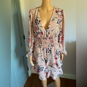 Floral Pink Midi Dress